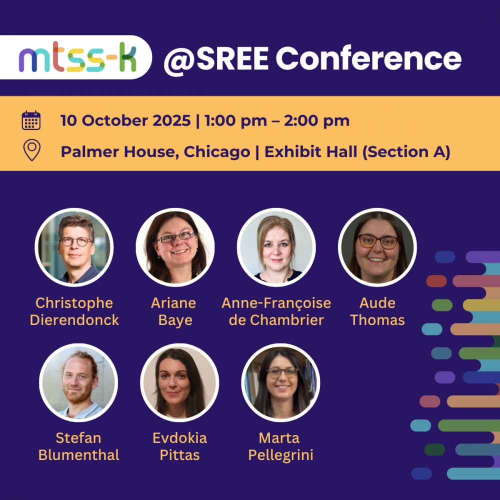 MTSS-K presents at SREE 2025 Conference in Chicago, Illinois